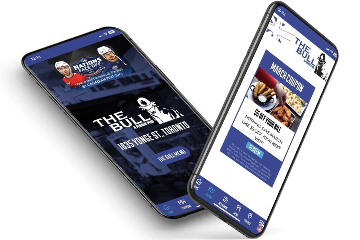 The Bull & Firkin PWA — Dual-UX: app landingpage on web, loyalty and ordering in app